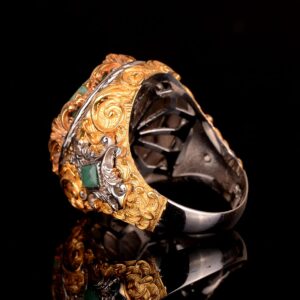 Gerçek Arizona Turkuaz Taş Yüzük, 17.15 Karat, 925 Ayar Gümüş Yüzük, Taşlı Gümüş Yüzük - Görsel 5