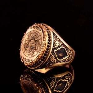 925 Ayar Gümüş Yüzük - Sembol Yüzükler - Erkek Yüzükleri (Davud Yıldızı) - Görsel 5