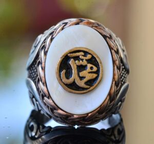 İslami Yüzük - Mohammed Yüzüğü - Gümüş Erkek Yüzüğü - Görsel 5