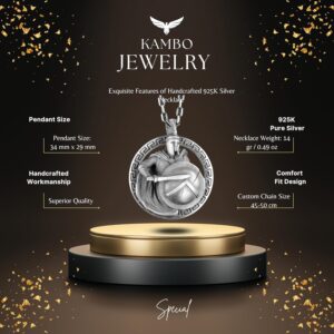 Spartan Savaşçı Kolye - Gotik Kolye - 925 Ayar Gümüş Erkek Madalyon Kolye - Görsel 2