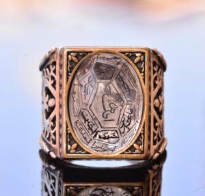 İslam Gümüş Erkek Yüzük - El Yapımı Müslüman Yüzük - Görsel 5