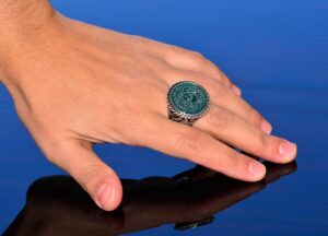 İslami Yüzük, Dini Yüzük, Süleyman Mührü Yüzüğü, Gümüş Yüzük - Görsel 6