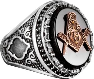 Mason Yüzüğü, 925 Ayar Gümüş Yüzük, Şık Yüzük, El Yapımı Yüzük, Onun İçin Hediye - Görsel 1