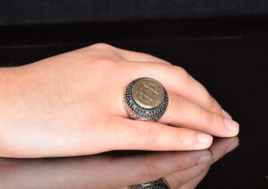 925 Ayar Gümüş Davut Yıldızı Yüzük - Süleyman Mühürü Tasarımı - Görsel 7