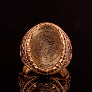 925 Ayar Gümüş Yüzük - Sembol Yüzükler - Erkek Yüzükleri (Davud Yıldızı) - Görsel 4