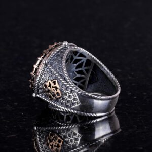 Sembolik Gümüş Yüzük, Ağaç Gümüş Yüzük, 925 Ayar Sert Gümüş Yüzük Erkekler İçin - Görsel 2