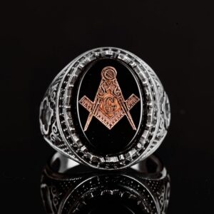 Mason Yüzüğü, 925 Ayar Gümüş Yüzük, Şık Yüzük, El Yapımı Yüzük, Onun İçin Hediye - Görsel 4