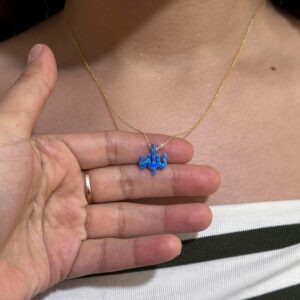 Allah Sembolü Kolye, Allah İsimleri Kolyesi, 925 Ayar Gümüş Kolye, Altın Kaplama Gümüş Zincir - Görsel 2