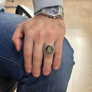 Sembolik Gümüş Yüzük, Ağaç Gümüş Yüzük, 925 Ayar Sert Gümüş Yüzük Erkekler İçin - Görsel 5