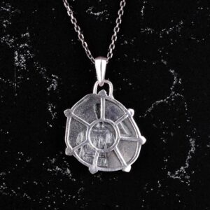 925 Ayar Gümüş Tasarım Kolye Ucu - Burç Kolyesi - El Yapımı Kolye (Terazi) - Görsel 5