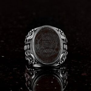 Davud Yıldızı ve İnanç Sembolü Yüzük, Davud Yıldızı Gümüş Yüzük, 925 Ayar Gümüş Yüzük - Görsel 3