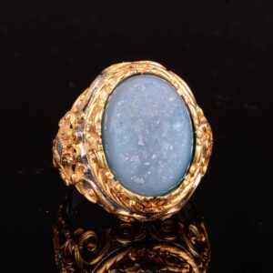 Erkek Gümüş Yüzük: Gerçek Kristal Druzy Kuvars Taşı - Görsel 5