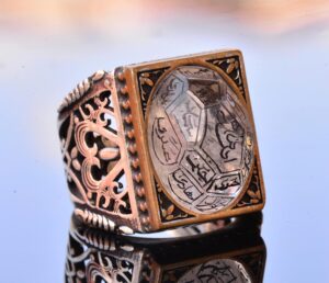 İslam Gümüş Erkek Yüzük - El Yapımı Müslüman Yüzük - Görsel 3