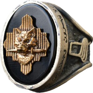 Kurt Yüzüğü, Vahşi Hayat 925 Ayar Gümüş Erkek Büyük Yüzük - Görsel 1