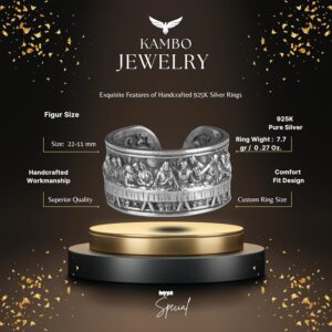 Leonardo Son Akşam Yemeği İsa Yüzük - 925 Ayar Gümüş El Yapımı Yüzük - Görsel 2