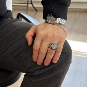 Süleyman Mühürü Gümüş Yüzük - 925 Ayar Gümüş Yüzük, Davut Yıldızı Gümüş Yüzük - Görsel 3