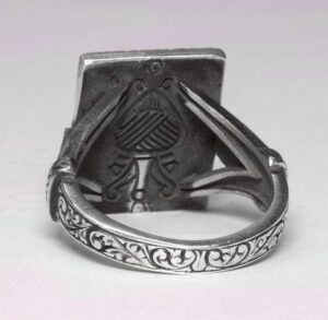 El yapımı Gümüş Yüzük, Unisex İslami Yüzük, Müslüman Yüzük - Görsel 3