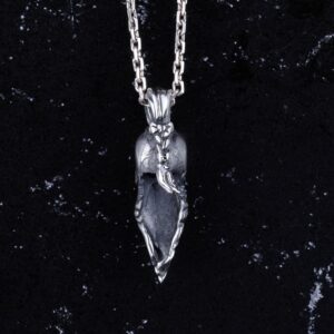 925 Ayar Gümüş Kafatası Kolye – Gotik Sakallı Kafatası Tasarımı – El Yapımı Takı Erkekler ve Kadınlar için – Gotik Hediye - Görsel 4