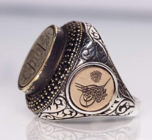 925 Ayar Gümüş Davut Yıldızı Yüzük - Süleyman Mühürü Tasarımı - Görsel 3