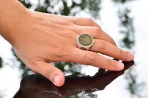 Ayatul Kursi, Koruma Yüzüğü, 925 Ayar Saf Gümüş Erkek Yüzüğü, İslami Yüzük - Görsel 6