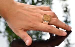 Davut Yıldızı Erkek Yüzüğü, 925 Ayar Gümüş Yüzük, Erkek El Yapımı Takı - Görsel 6