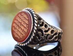 Ayetel Kürsi İslami Yüzük - Gümüş Erkek Yüzüğü - Görsel 4