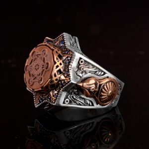 Metatron Sembol Yüzüğü, Kabbalah Yüzüğü, 925 Ayar Gümüş Yüzük - Görsel 5