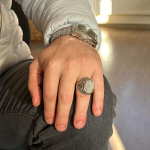 Ayatul Kursi İşlemeli Gümüş Erkek Yüzükleri, İslami Hediyeler, Erkekler İçin Dini Hediyeler, Müslüman Takıları - Görsel 7