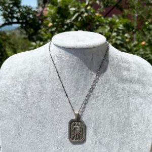 Melek Gabriel Kolye - 925K Gümüş Gotik Kolye - Görsel 3