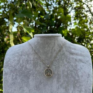 925 Ayar Gümüş Chakra Kolye – 7 Chakra Taşı ile Yoga Meditasyon Takısı – Erkekler ve Kadınlar Kolye - Görsel 5