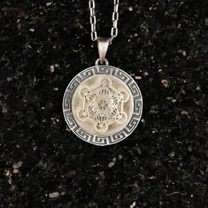 Metatron Küpü Gümüş Kolye, Metatron Kolye 925 Ayar Gümüş Erkek Kolye - Görsel 2