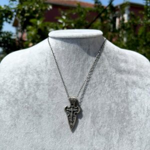 Melek Michael Kolye - 925 Ayar Gümüş Gotik Kolye - Görsel 3