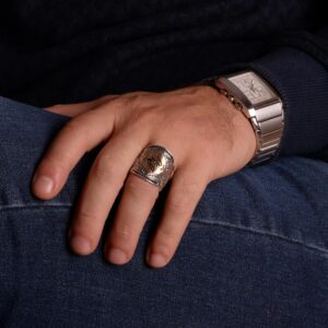 Sterling Gümüş Erkek Yüzük, İslami Yüzük, Müslüman Yüzük - Görsel 3