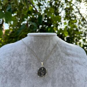 925 Ayar Gümüş Tasarım Kolye Ucu - Burç Kolyesi - El Yapımı Kolye (Terazi) - Görsel 3