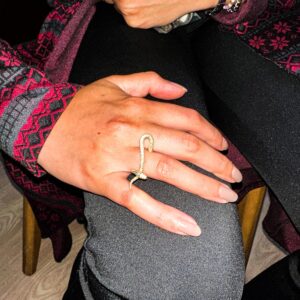 925 Ayar Gümüş Yılan Kadın Yüzüğü - Altın Kaplama Yılan Tasarımı - Şık İfadesel Parça - Görsel 3