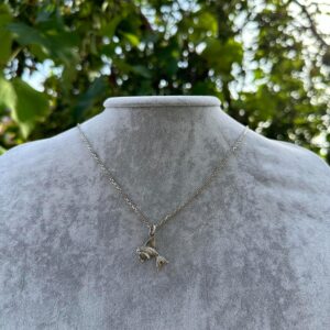 925 Ayar Gümüş Balık Kolye Ucu - El Yapımı Refah ve Akış Sembolü - Görsel 6