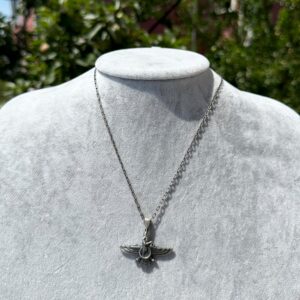 925 Ayar Gümüş Erkek Kolye - Gümüş Faravahar Kolye - Zerdüştçülüğün Manevi Sembolü - Spiritüel Takı - Görsel 3