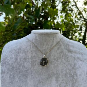 925 Ayar Gümüş Tasarım Kolye Ucu - Burç Kolyeleri - El Yapımı Kolye (Boğa) - Görsel 3