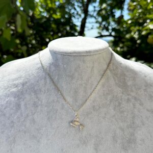 925 Ayar Gümüş Balık Kolye Ucu - El Yapımı Refah ve Akış Sembolü - Görsel 3