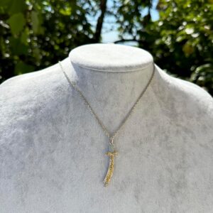 925 Ayar Gümüş Zulfiqar Kılıcı Kolye - Zirkon Taşlı İslami Takı - Görsel 3