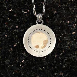 925 Ayar Gümüş Erkek Kolye - Hayvan Temalı, Gotik Temalı Takı (David Yıldızı) - Görsel 3