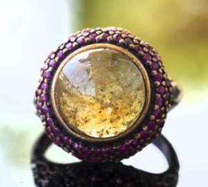 Doğal Yıldız Kedi Gözü Taşı Gümüş Unisex Sultan Yüzük - Kraliyet ve Gizemli - Görsel 5