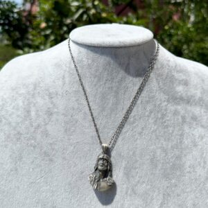 925 Ayar Gümüş Kolye - Gümüş İsa Mesih Kolyesi - Görsel 3