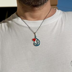 925 Ayar Gümüş, İslami Kolye İnce Takı Doğum Günü Hediyeleri Yıldönümü için Anne Eş Kız Kadın Erkekler için Gümüş Zincir ile - Görsel 2