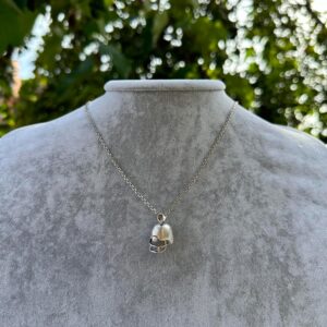 925 Ayar Gümüş Futbol Kaskı Kolye - El Yapımı Spor Takısı - Futbol Tutkunları için Hediye - Görsel 6