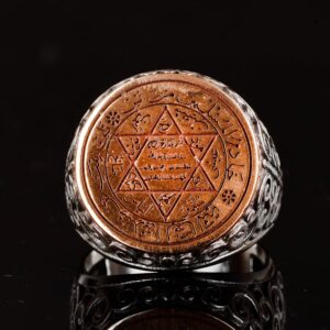 David Yıldızı Yüzüğü, Süleyman Yüzüğü, Şık Yüzük, 925 Ayar Gümüş Erkek Yüzüğü (Özelleştirilebilir) - Görsel 6