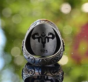 925K Katı Gümüş Erkek Kurt Yüzüğü - Gotik Burç Hayvan Tasarımı, El Yapımı Takı (Özelleştirilebilir) - Görsel 7