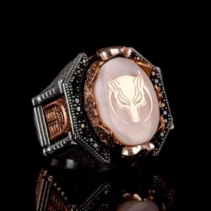 925 Ayar Gümüş Erkek Kurt Yüzüğü - Cesur ve Güçlü Tasarım, Günlük Kullanım ve Özel Günler İçin İdeal - Görsel 2