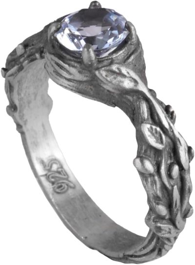 Gerçek Doğal Mavi Topaz Taşlı Yüzük - 925 Ayar Gümüş Yüzük Kadınlar İçin - Görsel 1