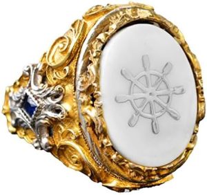 Denizci Yüzüğü, Dümenci Yüzüğü, Direksiyon Yüzüğü, 925 Ayar Gümüş Yüzük